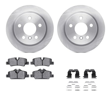 DYNAMIC FRICTION CO 6312-32019, Rotors with 3000 Series Ceramic Brake Pads includes Hardware 6312-32019